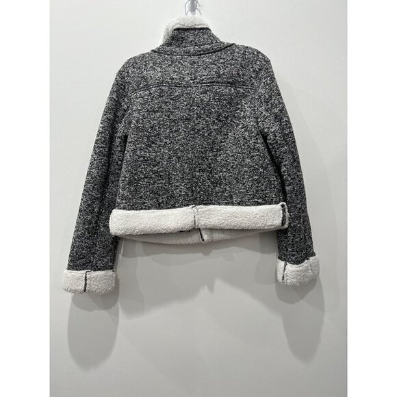 NWT OOKIE & LALA Women's Size S Faux Fur Shearling Heathered Jacket - Picture 9 of 15